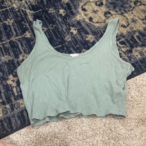 Garage teal tank top